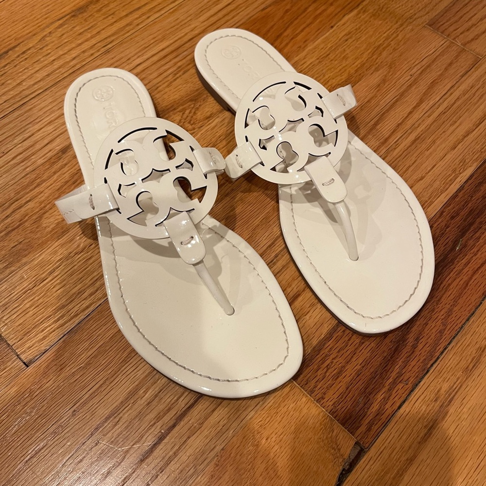 Tory Burch Miller Sandal size 10.5 WHITE